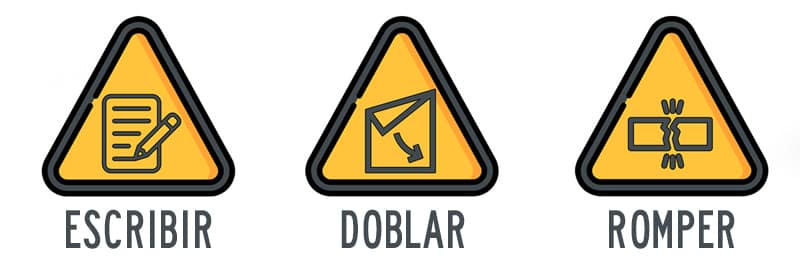 Escribir-doblar-romper